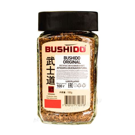 Кофе Bushido | Бушидо Original растворимый 100г с/б - tea-coffee-plus.ru