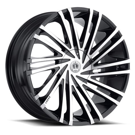 Lux17v 22x9 6135 139 7 33 87 1 Gloss Black Machined Face Tyres Gator Tires And Wheels