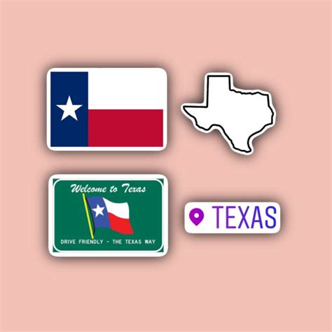 Texas Sticker Etsy