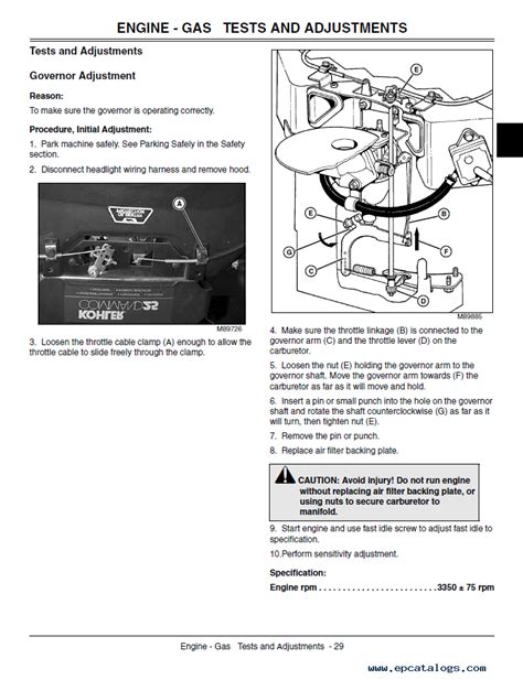 John Deere Lawn Tractor G100 PDF Technical Manual TM2020