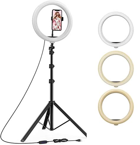 Coolmobiz Inch Selfie Led Ring Light With Tripod Stand And Cell