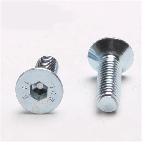 Pcs Grade Galvanized Flat Head Countersunk Head Hexagon Screws