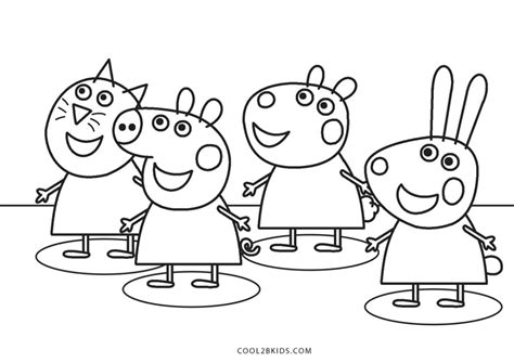 Peppa Pig Friends Coloring Coloring Pages