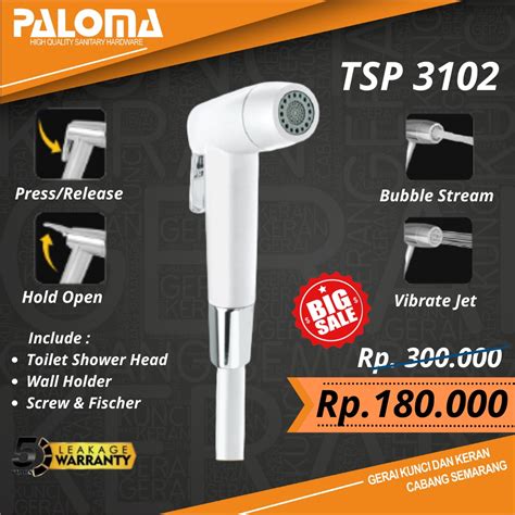 Jual Paloma Tsp Toilet Shower Jet Washer Bidet Cebok Kloset Closet