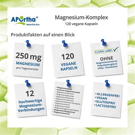 Aportha Magnesium Komplex Kapseln St Shop Apotheke