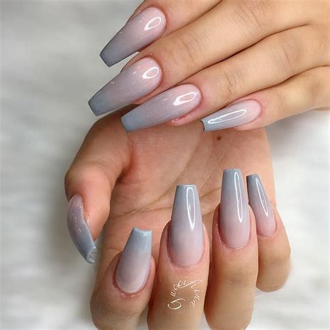 Grey Nail Designs Coffin Atelier Yuwa Ciao Jp