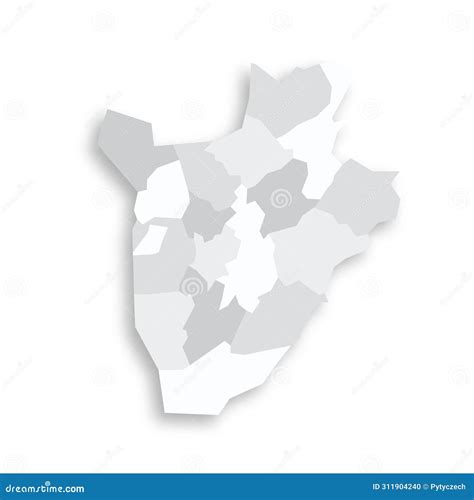 Burundi Political Map Of Administrative Divisions Royalty Free Stock