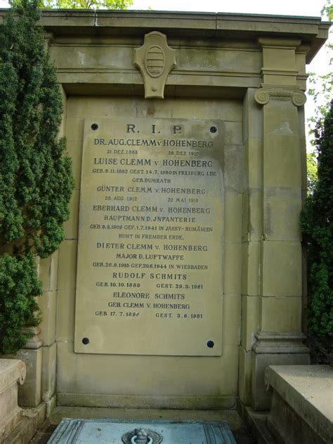 Eberhard Clemm Von Hohenberg Find A Grave Memorial