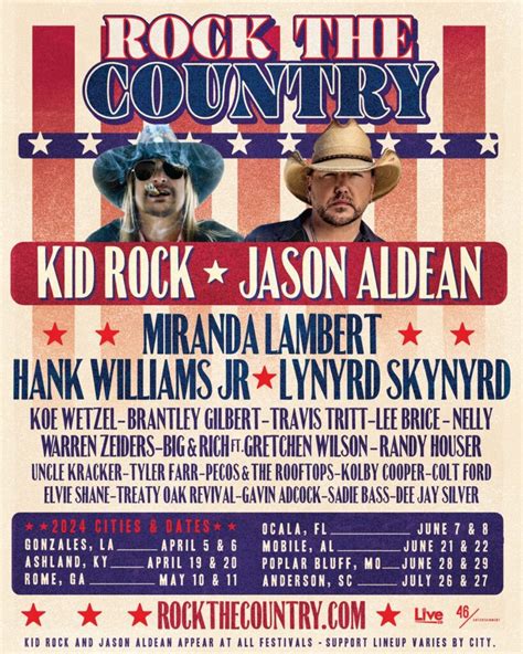 Kid Rock Says “Rock The Country” Tour With Jason Aldean Is A Chance For People In Small Towns To ...