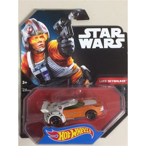 HOT WHEELS STAR WARS CHARACTER CAR LUKE SKYWALKER Single Vehicle Package CGW