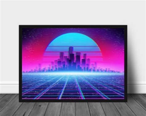 Vaporwave Poster Retrowave Poster Vaporwave Wall Art Retro Etsy