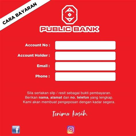 Koleksi Template Akaun Bank | WanFar Media