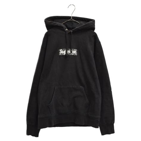 Supreme シュプリーム 19aw Bandana Box Logo Hooded Sweatshirt バンダナボックスロゴプルオーバーパーカー メルカリ