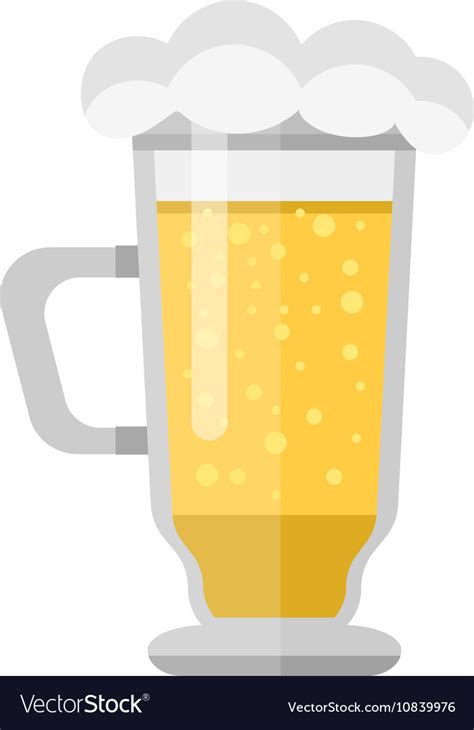 Beer Cup Glass Royalty Free Vector Image Vectorstock