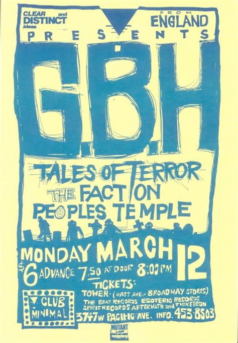 29 Amazing Punk Flyers From The 80s Punk Poster Concert Flyer Punk