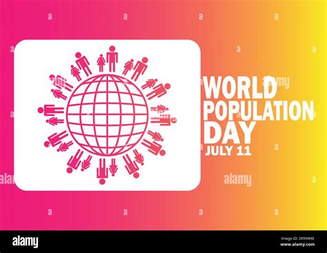 World Population Day July Holiday Concept Template For Background