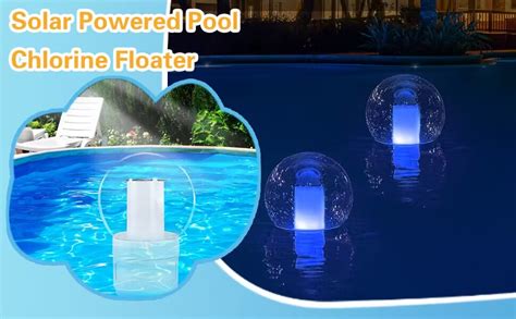 Chsuiwe Flotador De Cloro Para Piscina Flotador De Cloro Con Luces