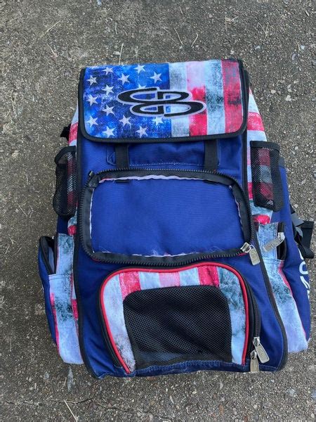 Red Used Boombah Bags And Batpacks Player Patriotic Red White And Blue W