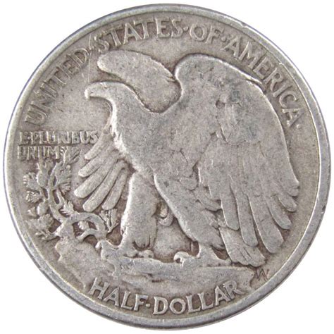 C Liberty Walking Silver Half Dollar Us Coin Average Circulated