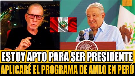 CONTUNDENTE RICARDO BELMONT ANUNCIÓ QUE POSTULARÁ A LA PRESIDENCIA Y