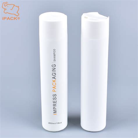 300ml Cylinder Matte HDPE Plastic Shampoo Bottle With Disc Cap China