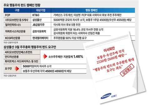 주총 앞두고칼 빼든 행동주의펀드 밸류업 편승 무차별 공세