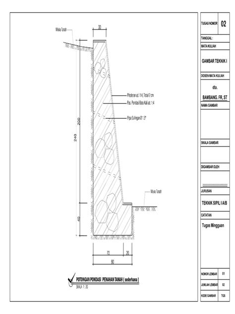 Tugas Gambar Teknik Part 02 | PDF