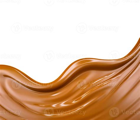 Delicioso Derretido Caramelo Textura Fluir Ola Y Gotas Chapoteo