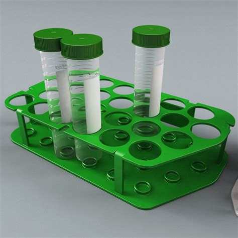 plastic vials racks 3d model