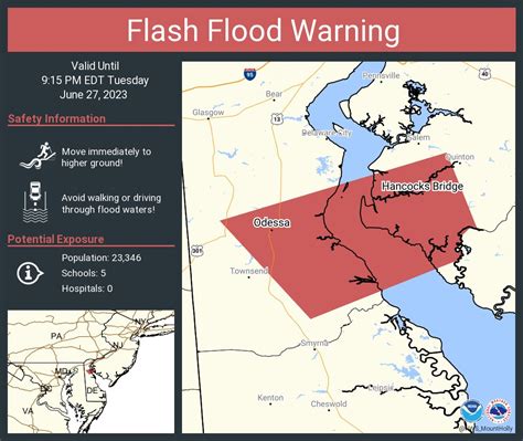 Nws Mount Holly On Twitter Flash Flood Warning Including Odessa De