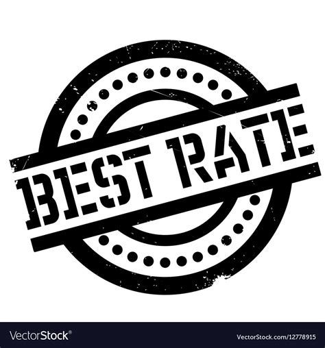 Best Rate Rubber Stamp Royalty Free Vector Image