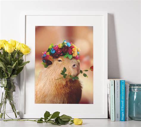 Capybara Art Capybara Poster Capybara Printable Capybara - Etsy