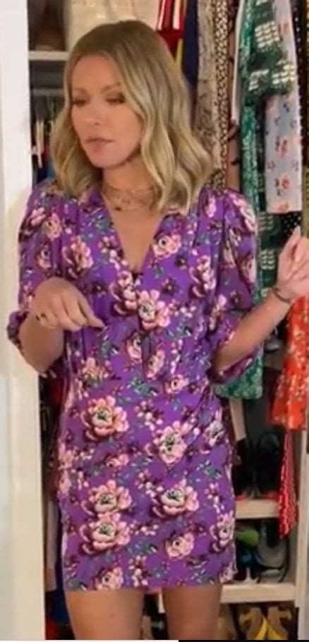 Kelly Ripas Purple Floral Dress Fashion Purple Floral Dress