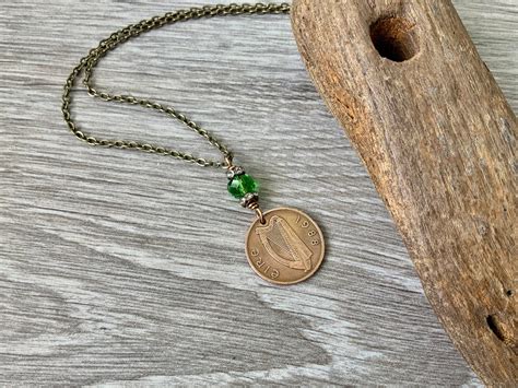 Irish Coin Necklace Ireland Penny Jewellery Nd Birthday Gift