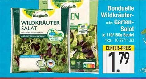 Bonduelle Wildkräuter Oder Garten Salat Angebot bei E Center