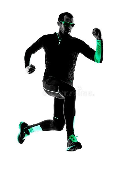 Man Runner Running Jogging Jogger Silhouette Stock Photo Image Of