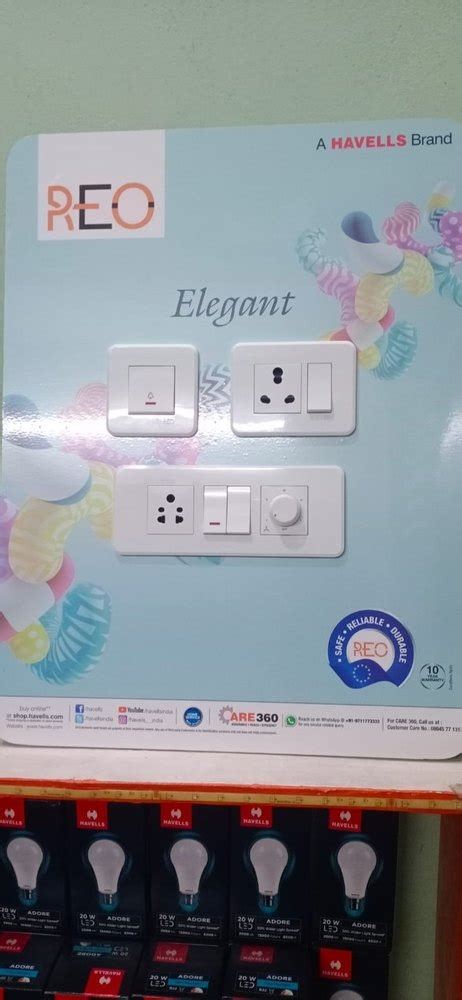 A Havells Reo Elegant Switches And Panels M Way At Piece In