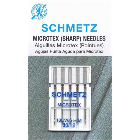 Aiguilles Schmetz Microtex P N Lope Machines Coudre