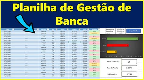 Planilha De Gest O De Banca Atualizada Gratuita Registre Suas