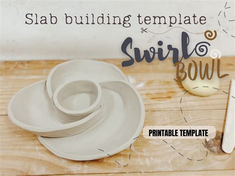 Pottery Template For Slab Building A Salad Bowl Ceramic Pattern