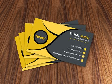 business card design fiverr gig behance