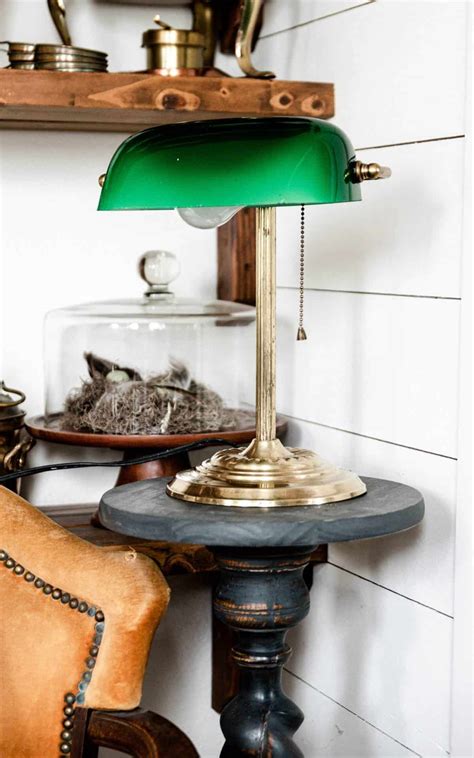 Green-Glass-Brass-Lamp-After-Brasso-Cleaning — Capturing Wonderland