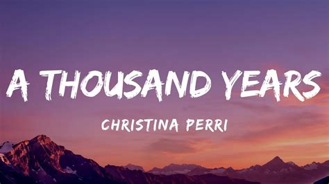 Christina Perri - A Thousand Years (Lyrics) Chords - Chordify