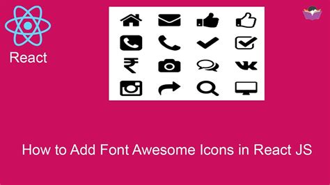 How To Add Font Awesome Icons In React JS YouTube