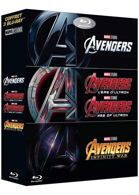 Coffret Avengers Avengers L Re D Ultron Infinity War Blu