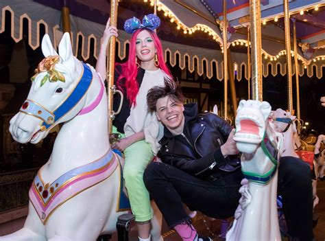 Halsey And Yungblood From Stars At Disneyland And Disney World E News