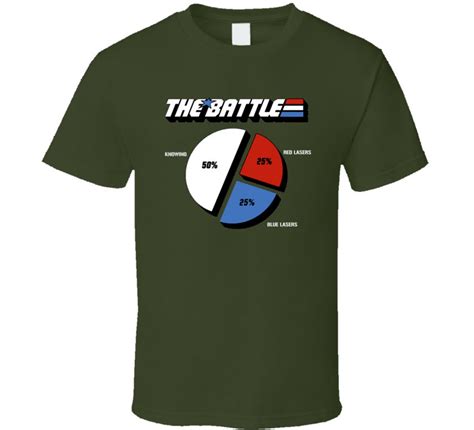 Gi Joe Knowing Is Half The Battle Pie Chart T Shirt Etsy