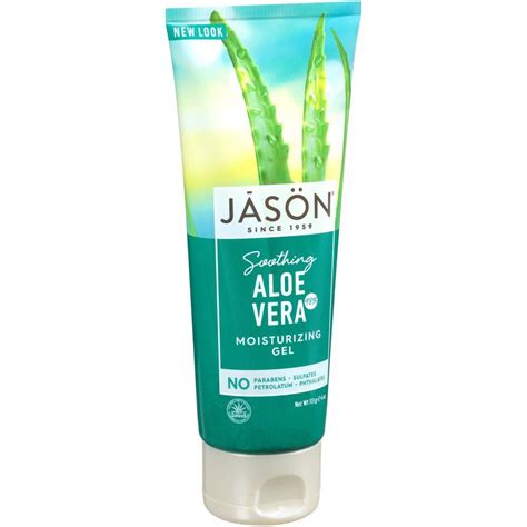 Jason Pure Natural Soothing 98 Aloe Vera Moisturizing Gel 4oz Pack Of 6