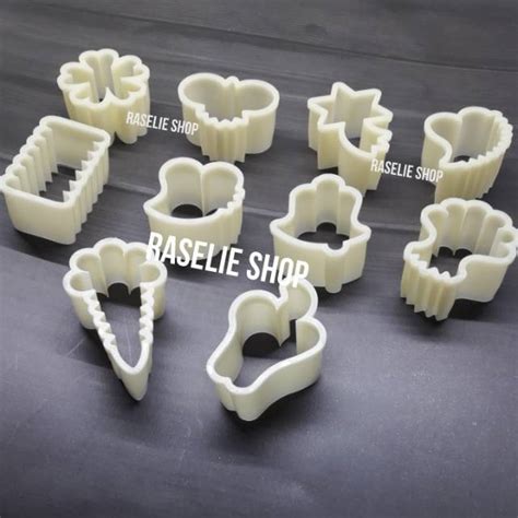 Jual Set 10pcs Cetakan Kue Kering Cookies Cutter Import Motif A