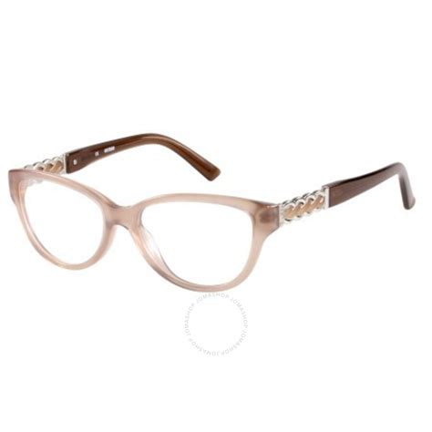 Guess Unisex Beige Round Eyeglass Frames GU2381(GU2381)A4652 715583765320 - Eyeglasses - Jomashop